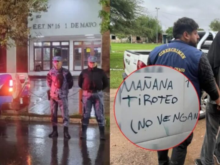CHACO: BUSCARÁN QUE LOS PADRES DE MENORES PAGUEN LOS OPERATIVOS POR AMENAZAS ESCOLARES